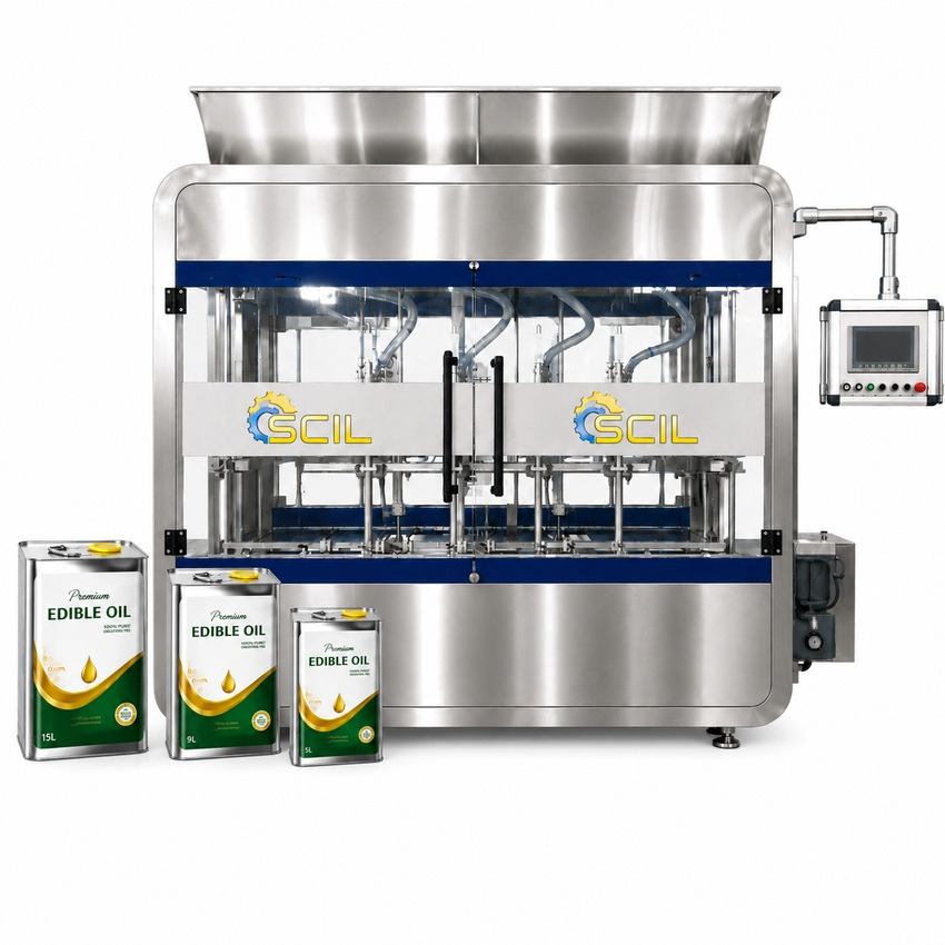 Automatic Edible Oil Tin Filling Machine